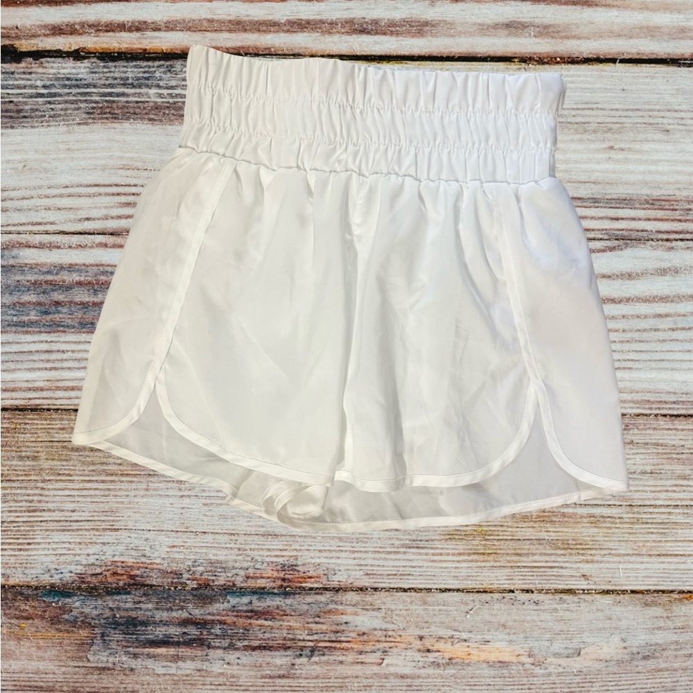 Prissy Jane White Athletic Shorts for Women